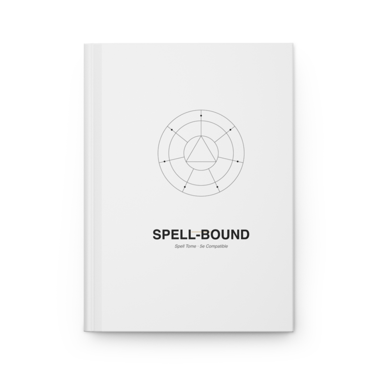 DnD Spellbook Hardcover 5e Spell Tome — front 3D mockup