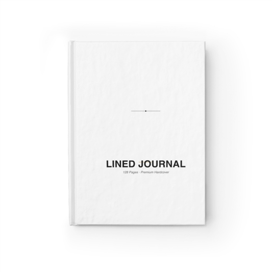 Premium Lined Hardcover Journal — front 3D mockup